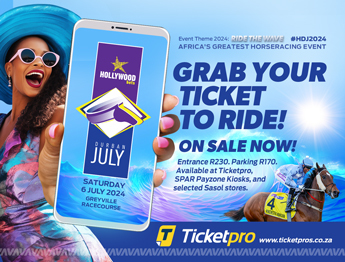 Ticketpro - Hollywoodbets Durban July - 6th of July 2024